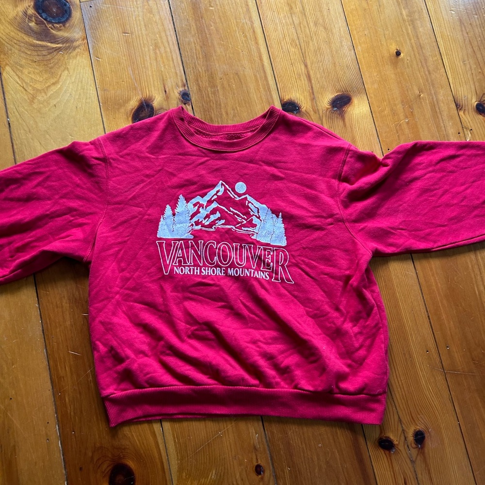 Hollister sweatshirt red, with cute design